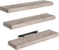 RALGEND Floating Shelves for Wall, 1.5" Thick Wall Shelf Set of 3 by RALGEND
