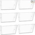 Gawerk Clear Acrylic Single Pocket, Plastic Hanging Wall Mount File Holder by Gawerk