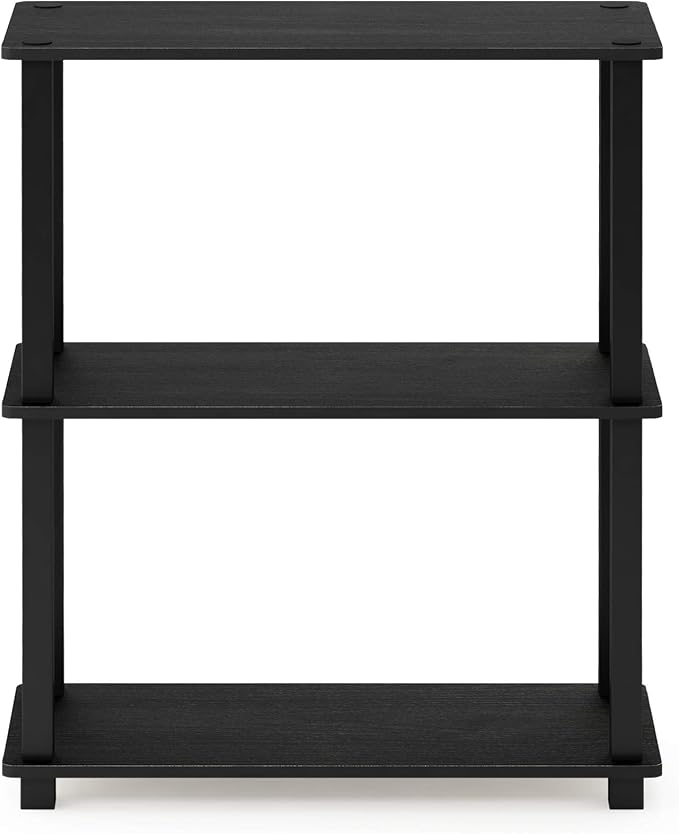 Furinno TURN-S-TUBE Storage Shelves Set of 2, 3-Tier Book Shelf, Corner Shelf - Image 5