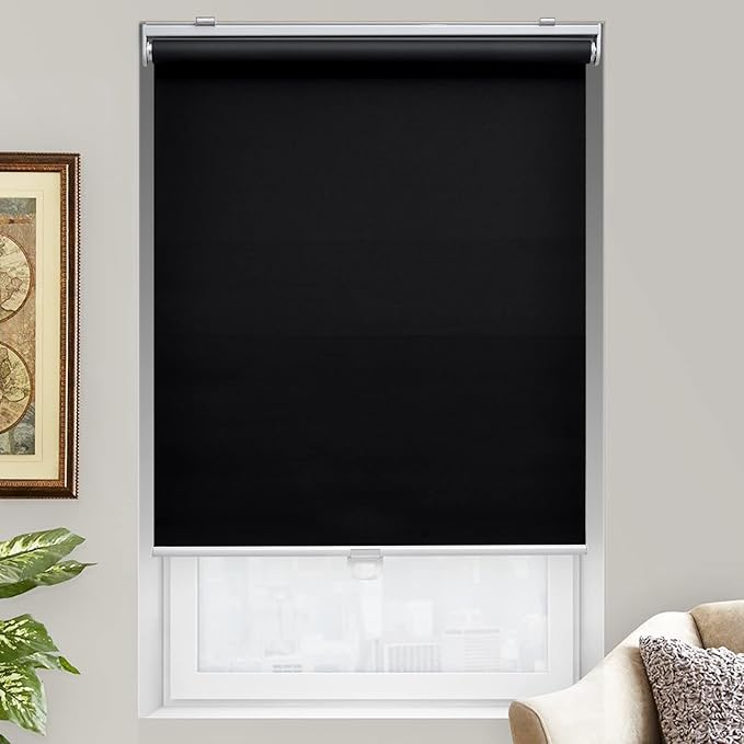 AOSKY Cordless Roller Shades Blackout Blinds - Image 2