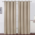 LEMOMO Blackout Curtains 52 x 108 inch/Khaki Curtains Set of 2 Panels/Thermal by Lemomo
