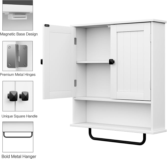 RRX Bathroom Cabinet Wall Mounted Medicine Cabinets - Image 5