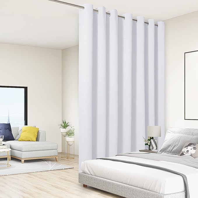BONZER Room Divider Curtain Screen Partitions Light Reducing Wall Wide Blackout by Bonzer