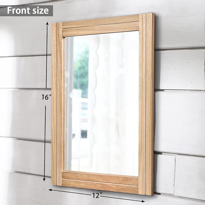 AAZZKANG Rustic Mirrors for Wall - Image 2