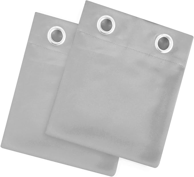LEMOMO Blackout Curtains 52 x 120 Inch Long Light Grey Curtains Set of 2 Panels - Image 9