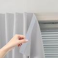 Thermal Blackout Curtains with Self-Adhesive Tape, No Rod No Drill Easy Install by Sovtfides