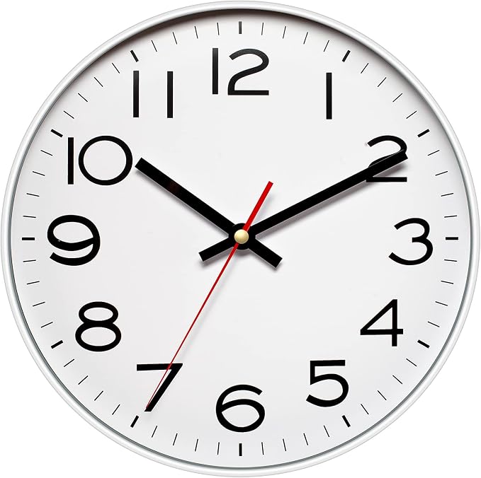 NUOVO Wall Clock Number Quartz Large Decorative Wall Clock Quiet Wall Clocks by Unknown