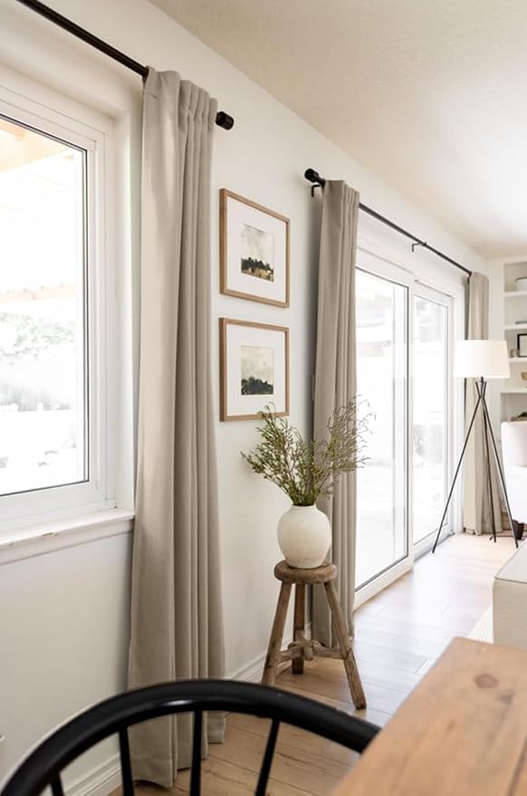 100% Blackout Shield Linen Blackout Curtains - Image 5
