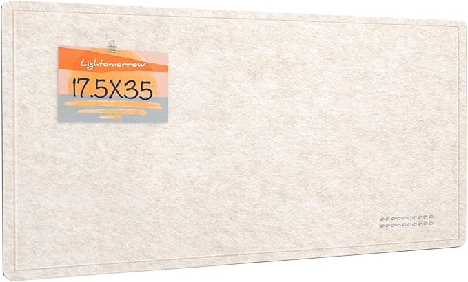Lightomorrow Bulletin Board, 35 x 17 1/2 inches Felt Board by Lightomorrow
