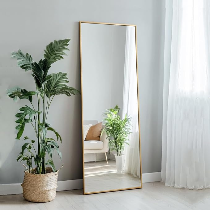 Sunniry Gold Mirror Full Length 56x16 inch, Floor Length Mirror - Image 7