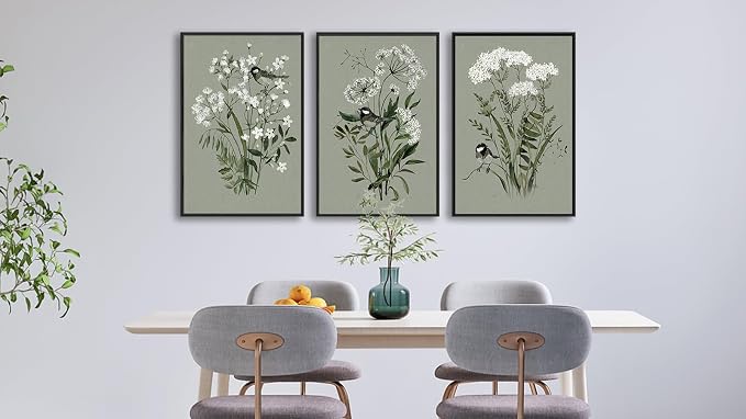 Large Flowers Canvas Wall Art - Image 8
