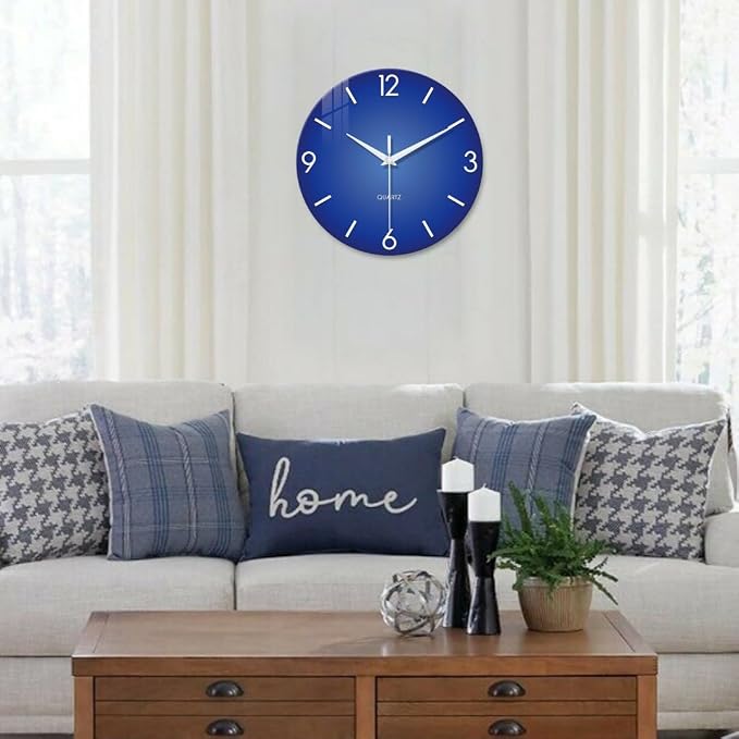 XFM Modern Simple Wall Clock 12 Inch Silent Non-Ticking Wall Clocks Battery - Image 5