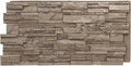 EverStone Cascade Faux Stone Panel, 48 5/8"W x 24 3/4"H x 1 1/4"D, Soft Ash by EkenaMillwork