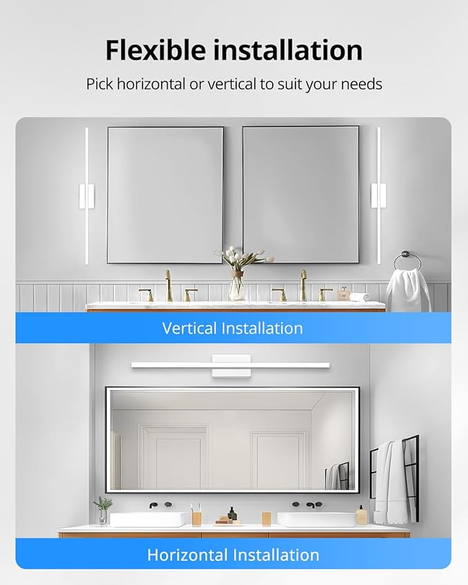 Combuh LED Vanity Lights Bar 36 Inch, 20W Bathroom Light Fixtures Over Mirror - Image 5