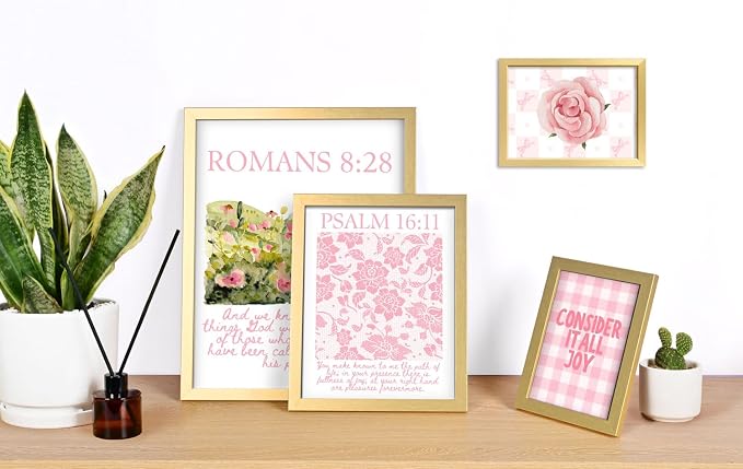 16 PCS Framed Christian Coquette Wall Art Decor, Gallery Wall Frame Set - Image 5