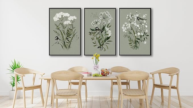Large Flowers Canvas Wall Art - Image 4