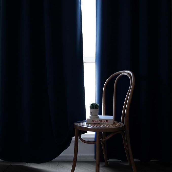 IGEMAEVE Blackout Curtains 84 Inch Length 2 Panels Set, Grommet Energy Saving - Image 6