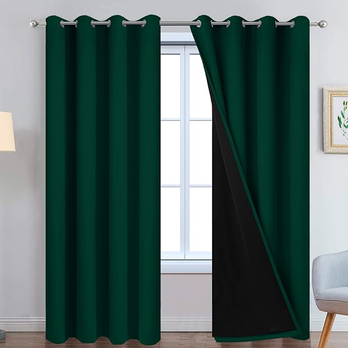 Yakamok 96 Inch Length 100% Blackout Curtains by Yakamok