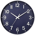 HZDHCLH Wall Clocks Battery Operated, Wall Clock Navy Blue, 10 inch Wall Clock by HZDHCLH