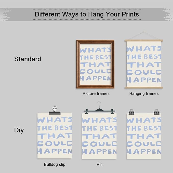 Yaasilinage Daily Reminder Positive Canvas Wall Art, Positive Affirmations Wall - Image 2