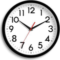 DAXSMY Wall Clock 8 Inch Silent Non-Ticking Battery Operated by DAXSMY