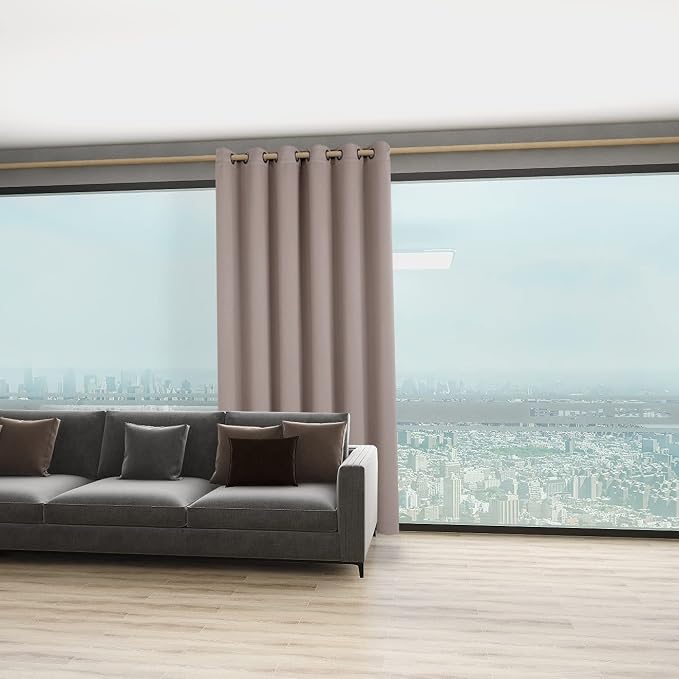 BONZER Room Divider Curtain Total Privacy Wall Noise Reducing Wide Blackout - Image 4