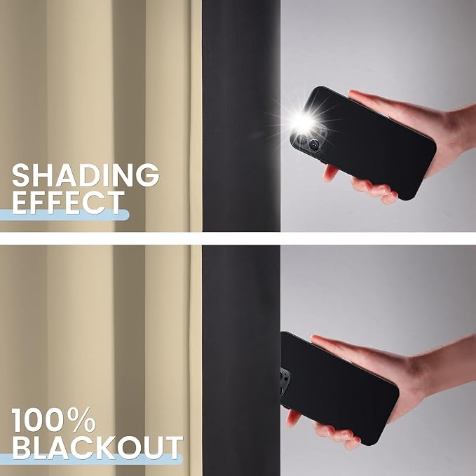 SimpleHome 100% Blackout Curtains - Image 3