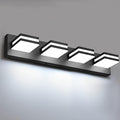 IZORRO LED Modern Bathroom Lights Fixtures, Matte Black Acrylic Wall Lighting by IZORRO
