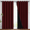 Yakamok 100% Blackout Lined Panels, Room Darkening Thermal Insulated Blackout by Yakamok