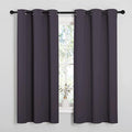 NICETOWN Greyish Purple Blackout Curtains 63 inches Length by NICETOWN