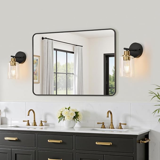 Zarbitta Set of 2 Wall Sconces for Bathroom, Bathroom Wall Lamp for Mirror - Image 6