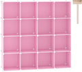 C&AHOME Cube Storage Organizer, 16-Cube Shelves Units, Plastic Storage Cubes by CAHOME