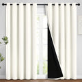 Yakamok Full Blackout Curtains 84 Inches Long, 2 Thick Layers Grommet Top by Yakamok