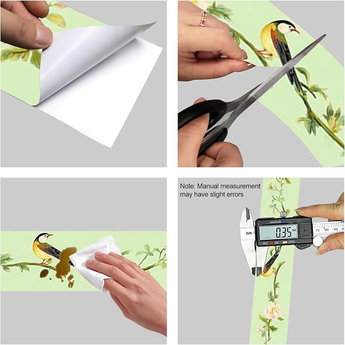 HOMETITUTE Wallpaper Border Peel and Stick Decorative Wall Trim Self Adhesive - Image 6