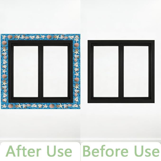 Beach Wallpaper Border Wall Border Trim Peel and Stick 19.7 x 4 Inch Ocean - Image 5