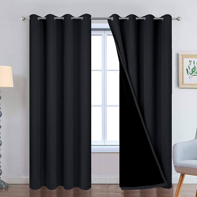 Yakamok 96 Inch Length 100% Blackout Curtains by Yakamok