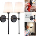 Vimhou Peel and Stick Wall Sconces, Stick On Wall Sconce Set of 2, Battery by Vimhou