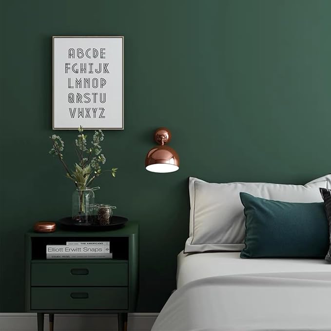 Yancorp Matte Green Contact Paper Peel and Stick Wallpaper Removable Solid - Image 4