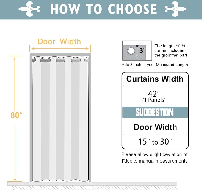 ChrisDowa Blackout Door Curtains - Image 6