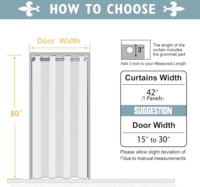 ChrisDowa Blackout Door Curtain - Image 6