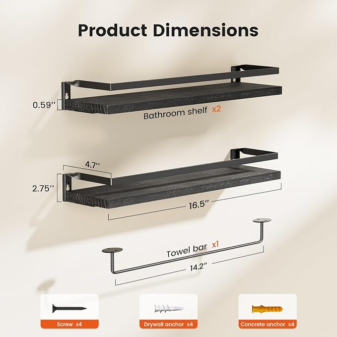 AMADA HOMEFURNISHING Bathroom Shelves - Image 3