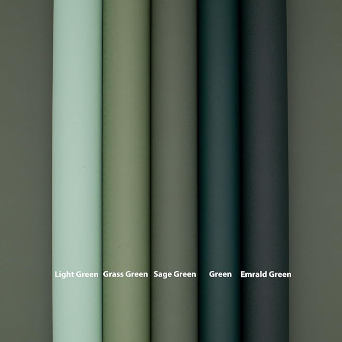 Yancorp 16"x394" Matte Sage Green Peel and Stick Wallpaper Removable Contact - Image 7