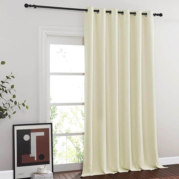 NICETOWN Blackout Sliding Glass Door Curtain, Thermal Insulated Grommet Room - Image 2
