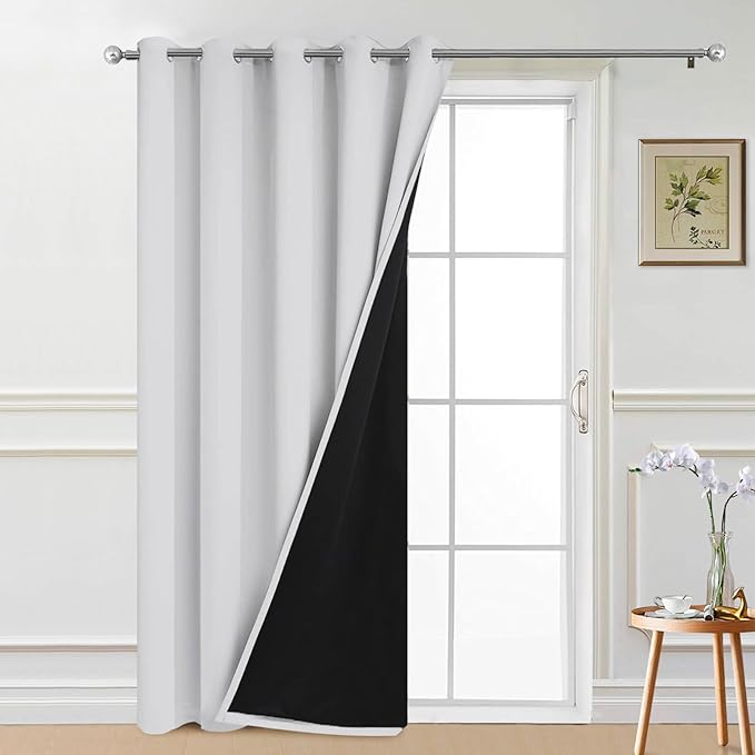 Yakamok 100% Blackout Lined Panels, Thermal Insulated Blackout Curtains by Yakamok