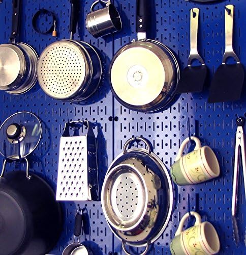Wall Control 30-P-3232BU Blue Metal Pegboard Pack - Image 10