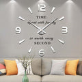 VANGOLD Large 3D Wall Clock DIY Wall Decoration Clock by Vangold