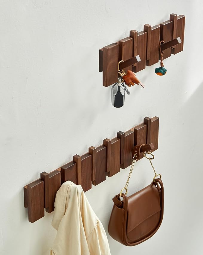Wood Coat Rack Wall Mount - Image 7