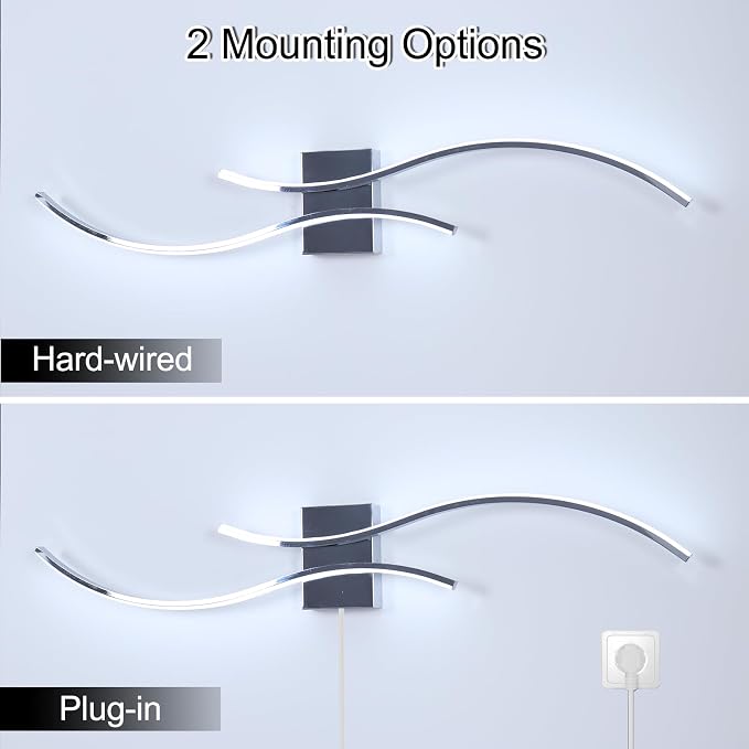 CANEOE Modern LED Wall Sconce, 39Inch LED Bathroom Vanity Light, 6000K Modern - Image 9