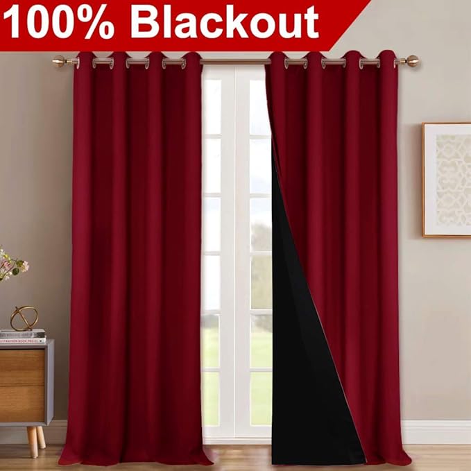 NICETOWN 100% Blackout Curtains - Image 2
