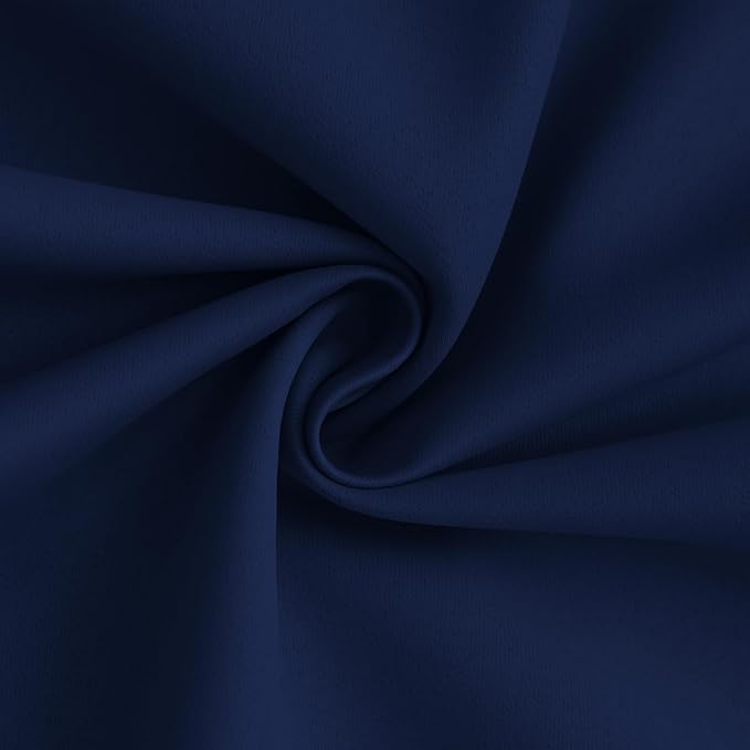 Yakamok 100% Blackout Curtain Panels 84 inches Cold and Light Blocking Drapes - Image 3